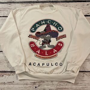 Vintage Pancho‎ Balas Mexico Acapulco Pullover The Tequila Bandits Size Small